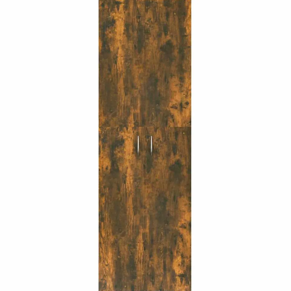 vidaXL Kantoorkast 60x32x190 cm bewerkt hout gerookt eikenkleurig