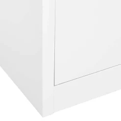 vidaXL Kantoorkast 90x40x180 cm staal wit