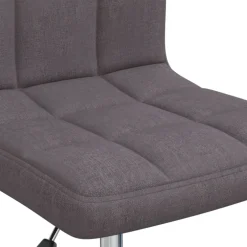 vidaXL Kantoorstoel draaibaar stof taupe