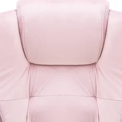 vidaXL Kantoorstoel fluweel roze