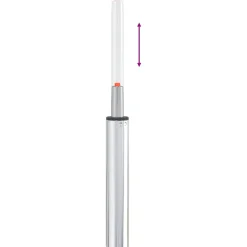 vidaXL Kantoorstoel gascilinder Chroom 355-540 mm IJzer