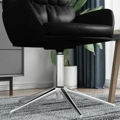 vidaXL Kantoorstoel gascilinder Chroom 318-473 mm IJzer