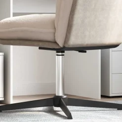 vidaXL Kantoorstoel gascilinder Chroom 318-473 mm IJzer