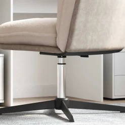 vidaXL Kantoorstoel gascilinder Zwart 307-447 mm IJzer