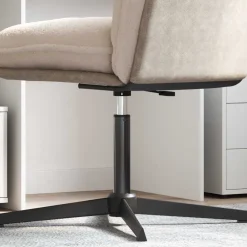 vidaXL Kantoorstoel gascilinder Zwart 318-473 mm IJzer