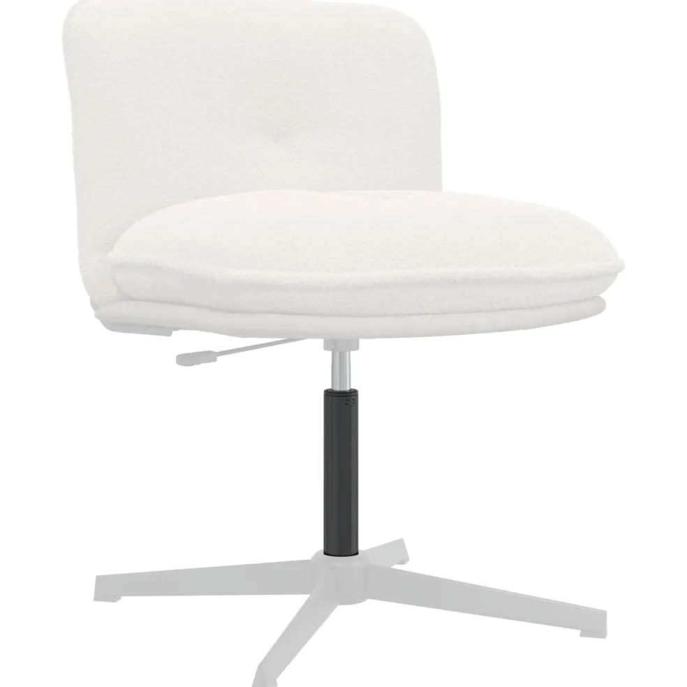 vidaXL Kantoorstoel gascilinder Zwart 355-540 mm IJzer