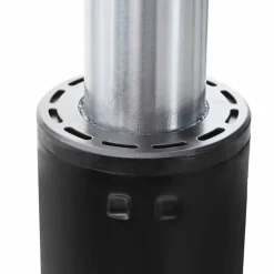 vidaXL Kantoorstoel gascilinder Zwart 355-540 mm IJzer