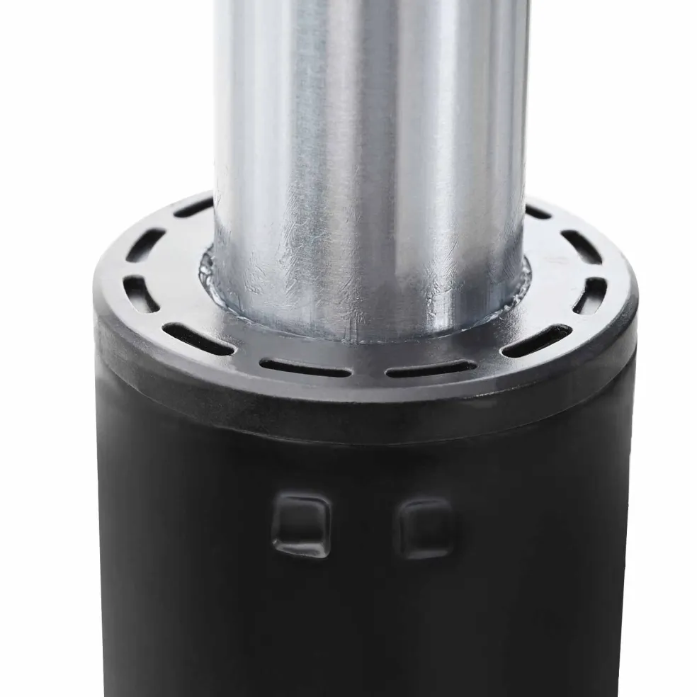 vidaXL Kantoorstoel gascilinder Zwart 355-540 mm IJzer