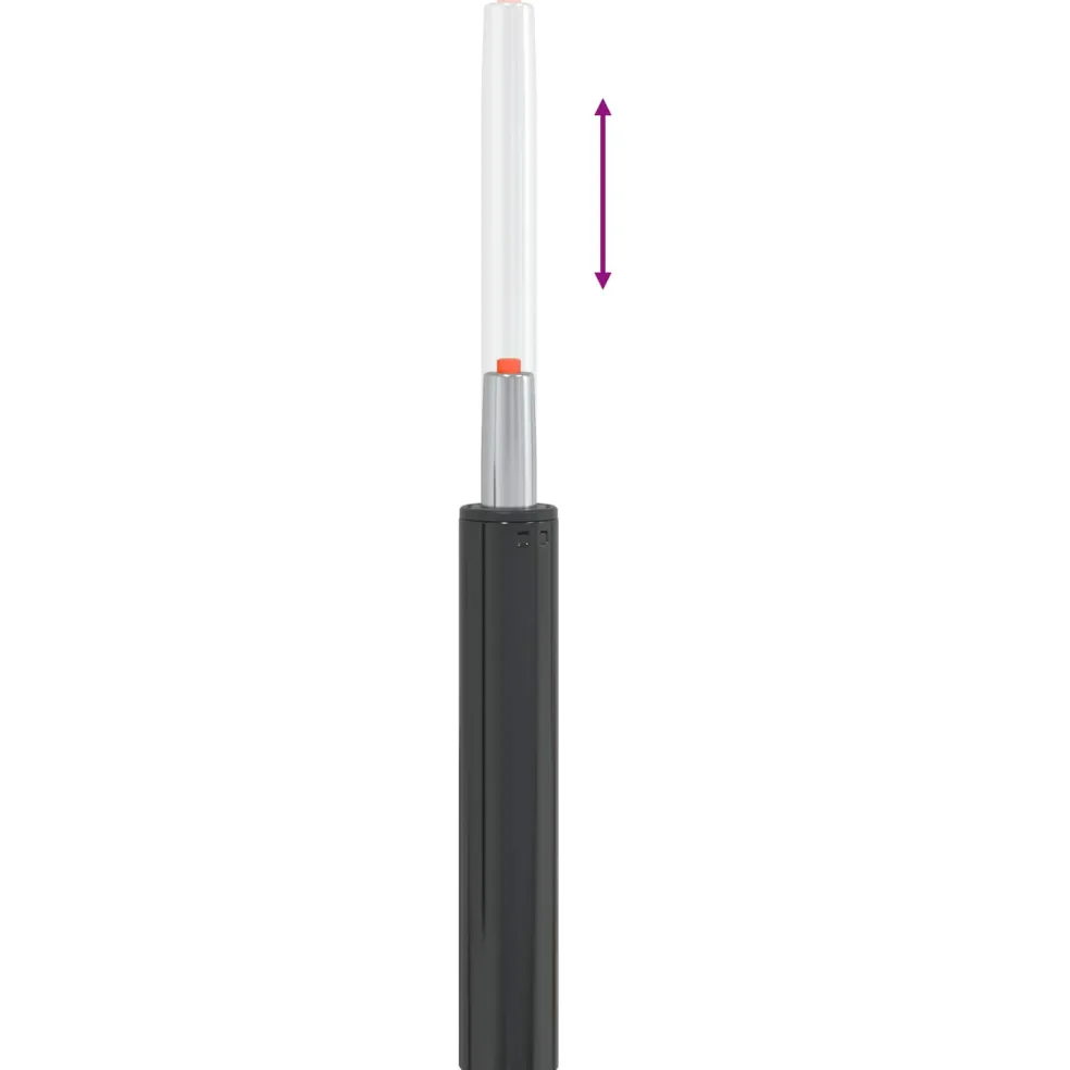 vidaXL Kantoorstoel gascilinder Zwart 355-540 mm IJzer