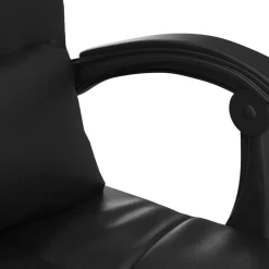 vidaXL Kantoorstoel massage verstelbaar kunstleer zwart
