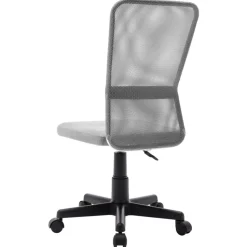 vidaXL Kantoorstoel 44x52x100 cm mesh stof grijs