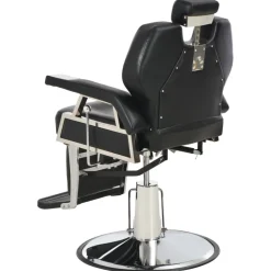 vidaXL Kappersstoel 72x68x98 cm kunstleer zwart