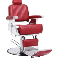 vidaXL Kappersstoel 68x69x116 cm kunstleer rood