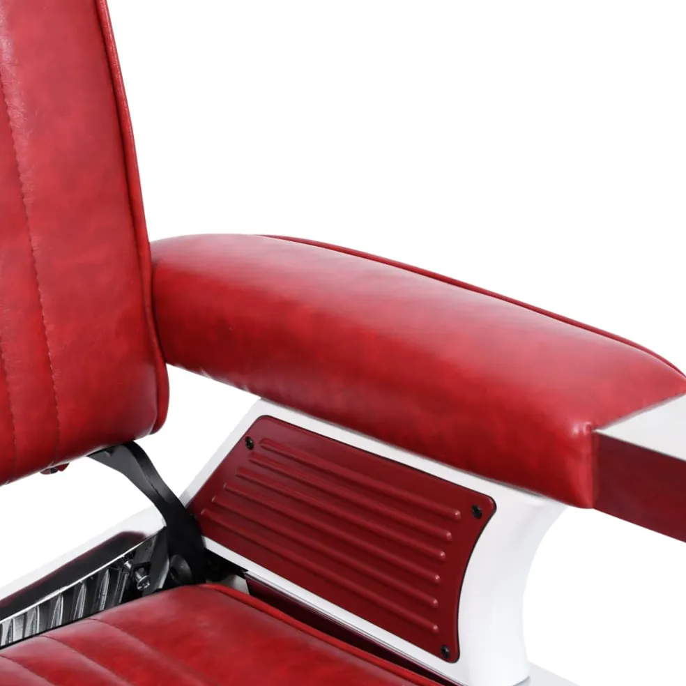 vidaXL Kappersstoel 68x69x116 cm kunstleer rood