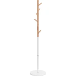 vidaXL Kapstok 172 cm gepoedercoat ijzer wit