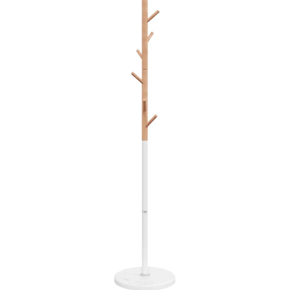 vidaXL Kapstok 172 cm gepoedercoat ijzer wit