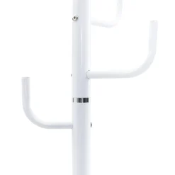 vidaXL Kapstok 183 cm gepoedercoat ijzer wit