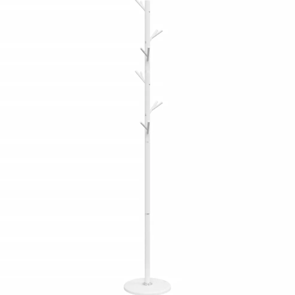 vidaXL Kapstok 175 cm gepoedercoat ijzer wit
