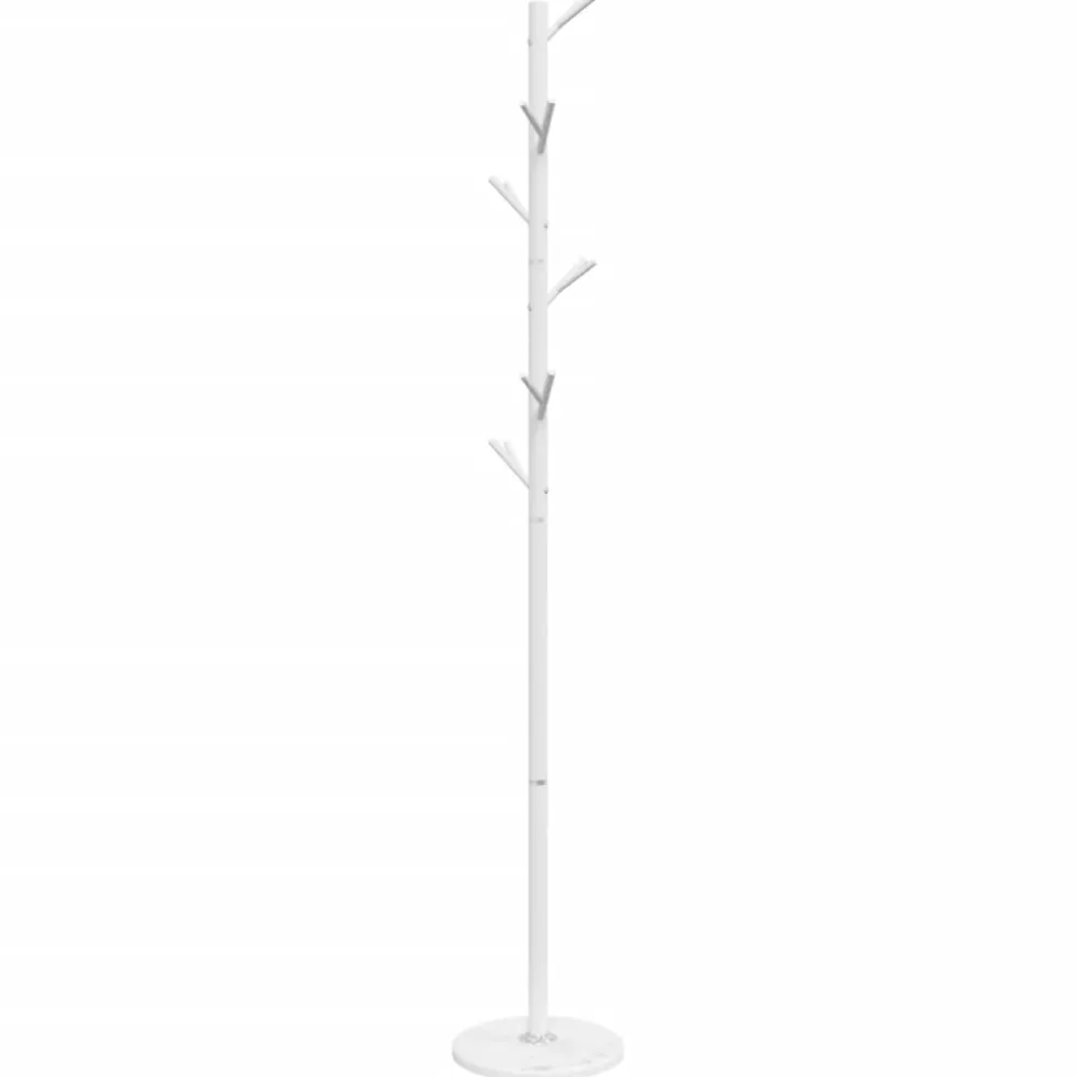 vidaXL Kapstok 175 cm gepoedercoat ijzer wit