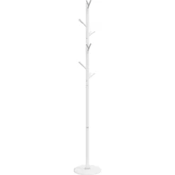vidaXL Kapstok 175 cm gepoedercoat ijzer wit