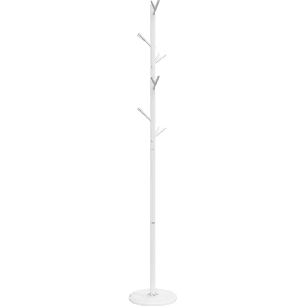 vidaXL Kapstok 175 cm gepoedercoat ijzer wit