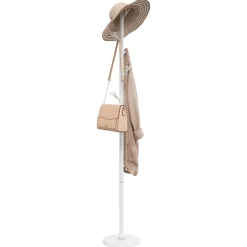 vidaXL Kapstok 175 cm gepoedercoat ijzer wit