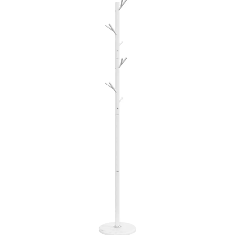 vidaXL Kapstok 175 cm gepoedercoat ijzer wit