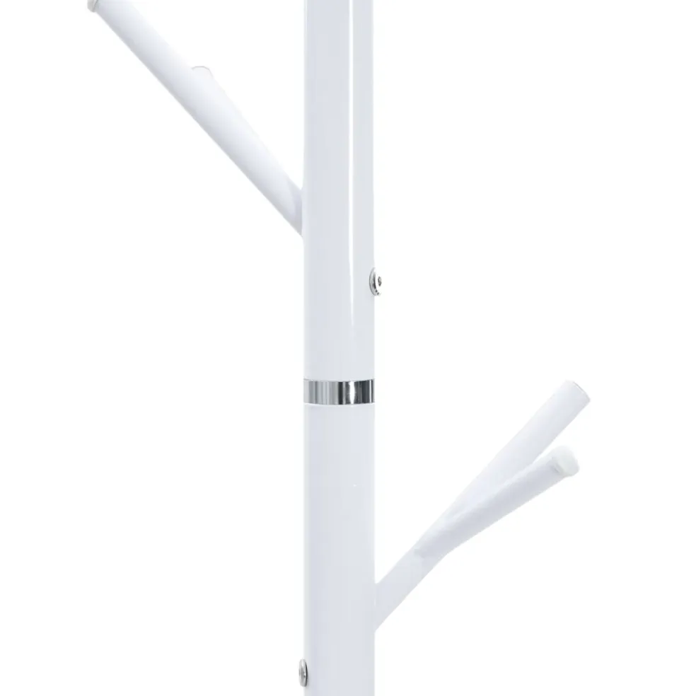 vidaXL Kapstok 175 cm gepoedercoat ijzer wit