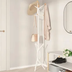vidaXL Kapstok 176 cm gepoedercoat ijzer wit