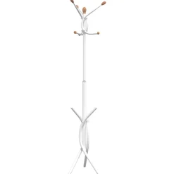 vidaXL Kapstok 176 cm gepoedercoat ijzer wit