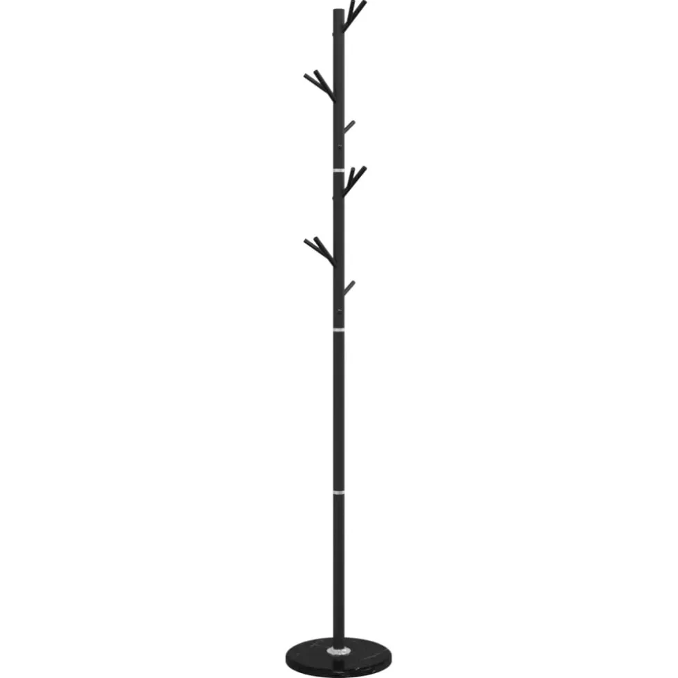 vidaXL Kapstok 175 cm gepoedercoat ijzer zwart
