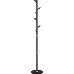 vidaXL Kapstok 175 cm gepoedercoat ijzer zwart