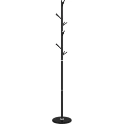vidaXL Kapstok 175 cm gepoedercoat ijzer zwart