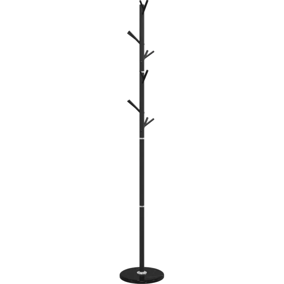 vidaXL Kapstok 175 cm gepoedercoat ijzer zwart