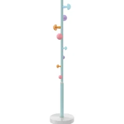 vidaXL Kapstok 172 cm gepoedercoat ijzer blauw