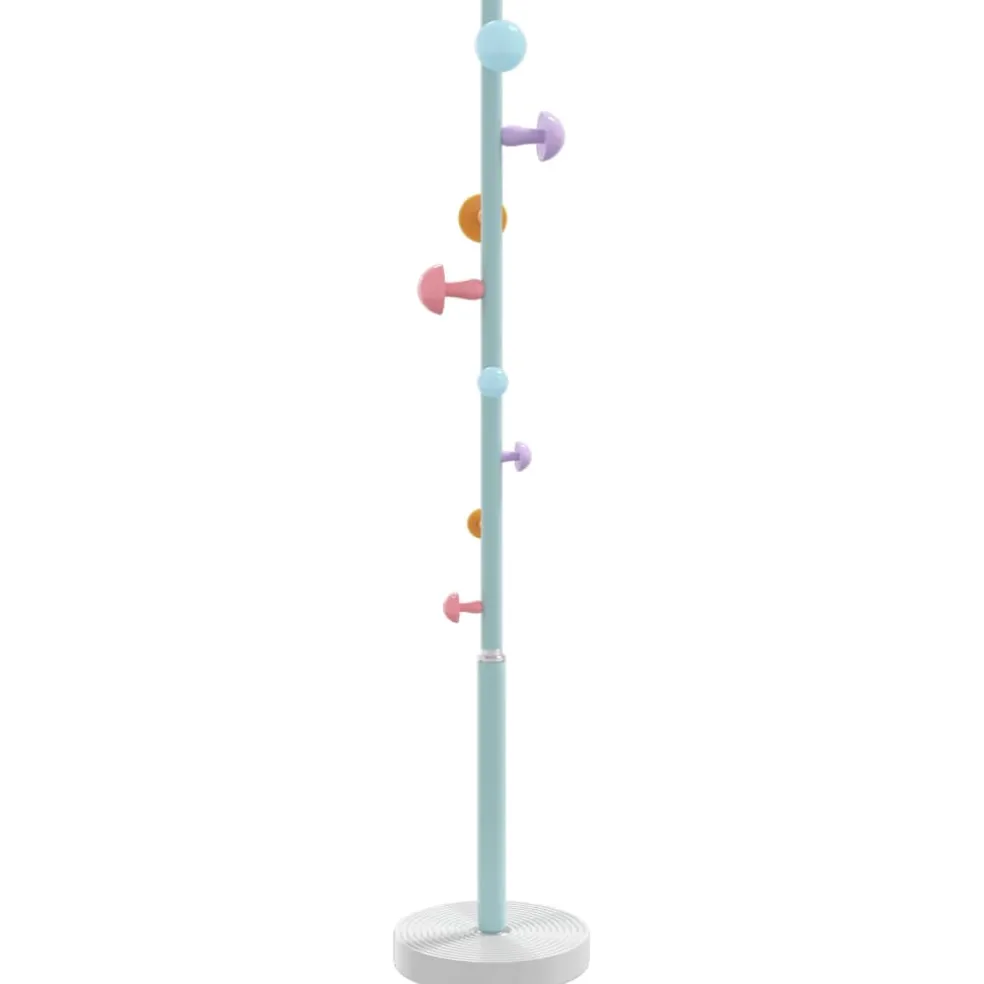 vidaXL Kapstok 172 cm gepoedercoat ijzer blauw