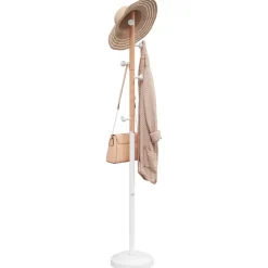 vidaXL Kapstok 177 cm gepoedercoat ijzer wit