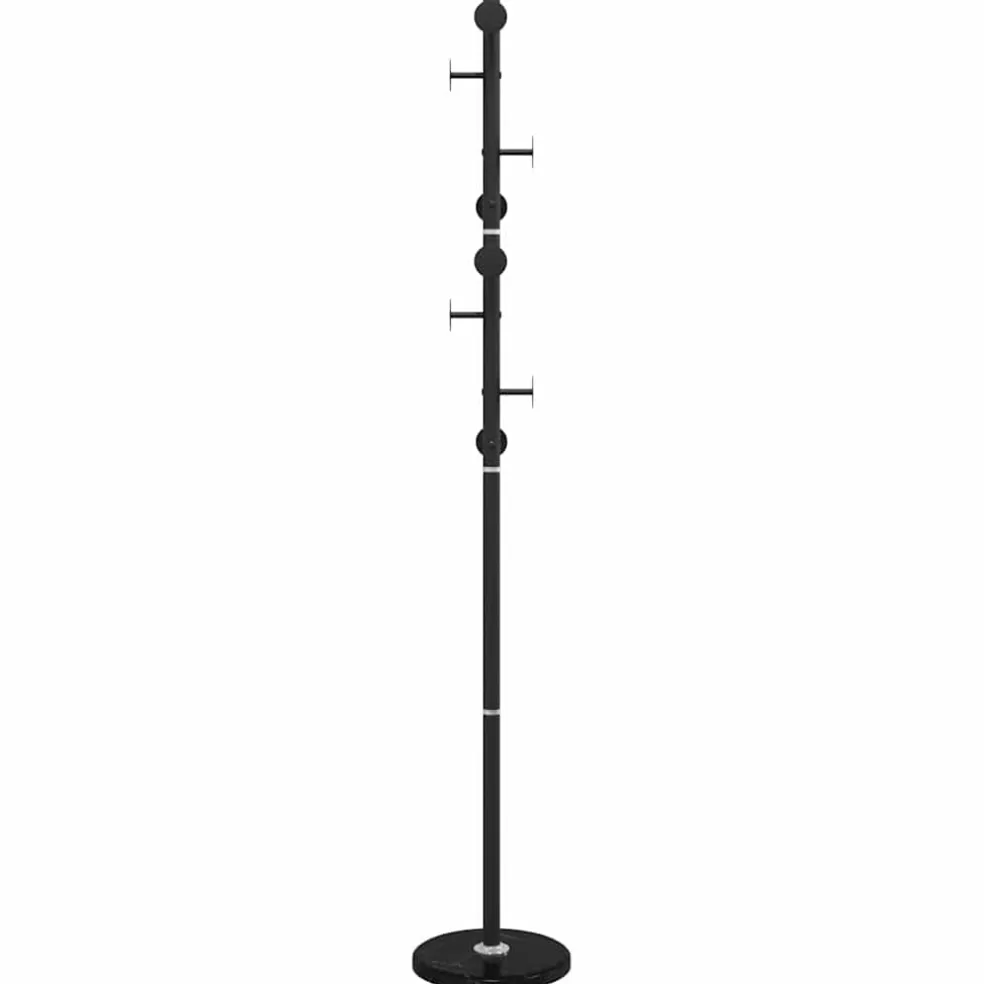 vidaXL Kapstok 176 cm gepoedercoat ijzer zwart