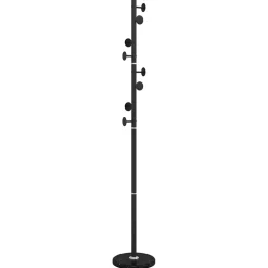 vidaXL Kapstok 176 cm gepoedercoat ijzer zwart