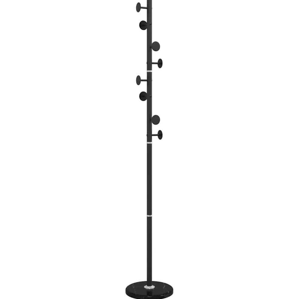vidaXL Kapstok 176 cm gepoedercoat ijzer zwart