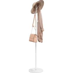 vidaXL Kapstok 177 cm gepoedercoat ijzer wit