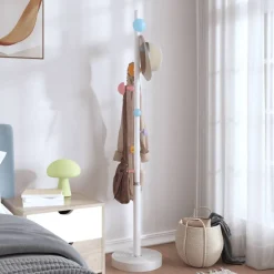 vidaXL Kapstok 172 cm gepoedercoat ijzer wit