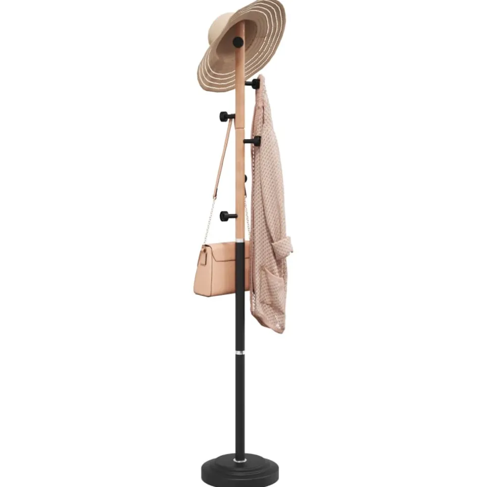 vidaXL Kapstok 172 cm gepoedercoat ijzer roze