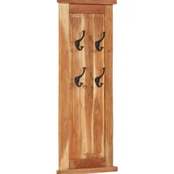 vidaXL Kapstokken 2 st 38x100 cm massief acaciahout