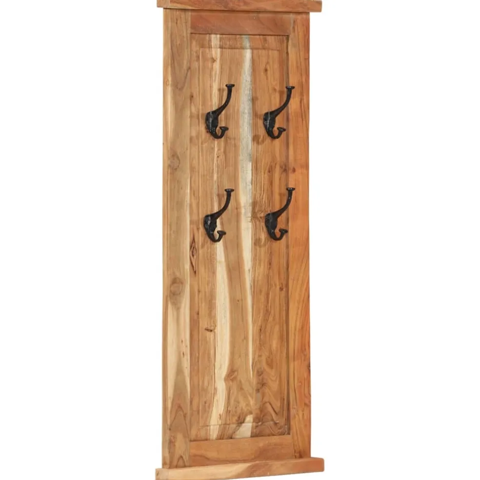 vidaXL Kapstokken 2 st 38x100 cm massief acaciahout