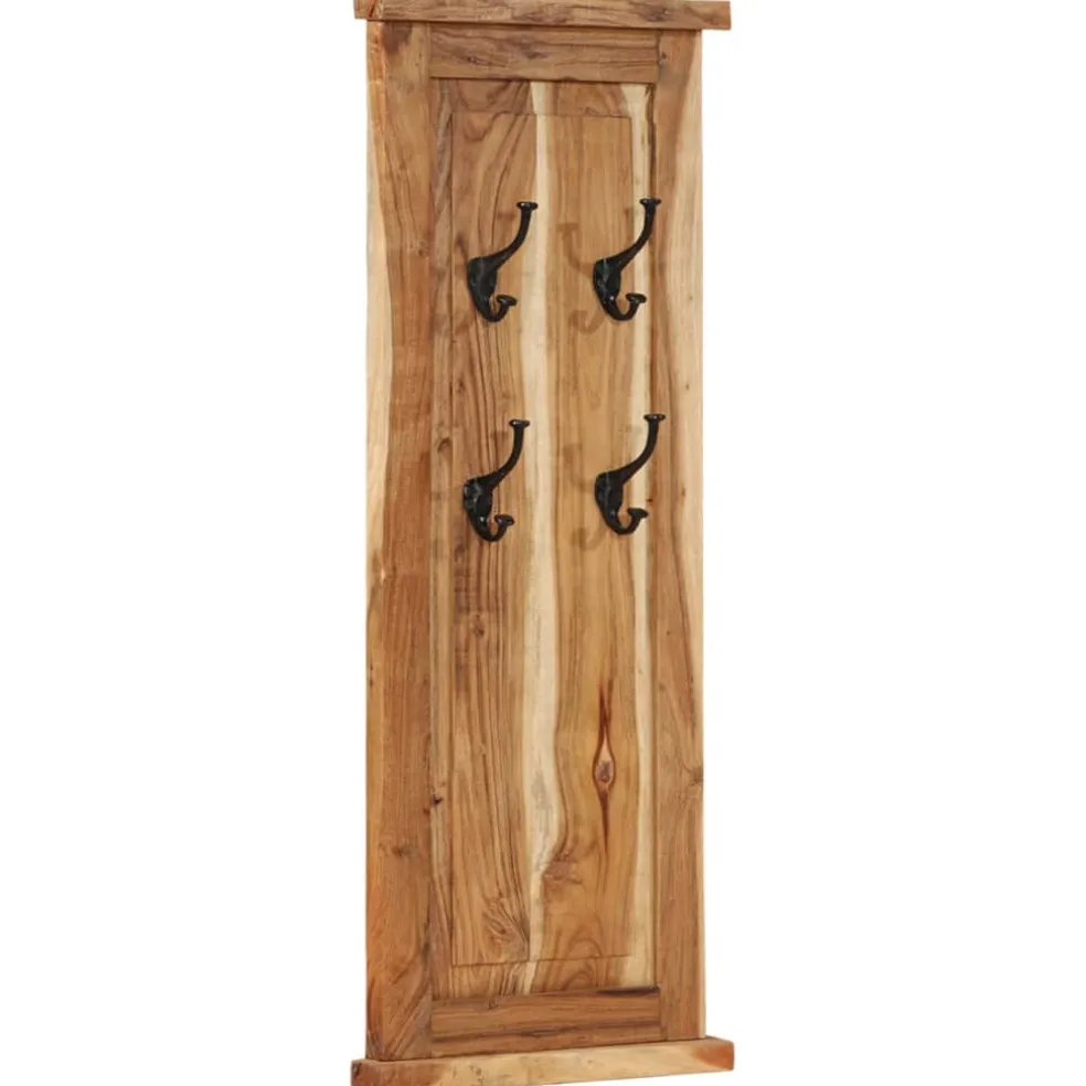 vidaXL Kapstokken 2 st 38x100 cm massief acaciahout