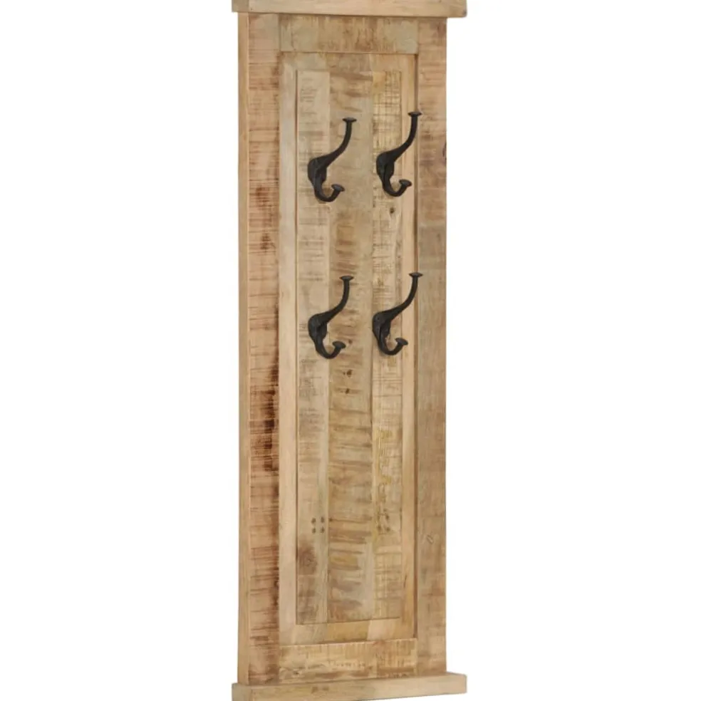 vidaXL Kapstokken 2 st 38x100 cm massief mangohout