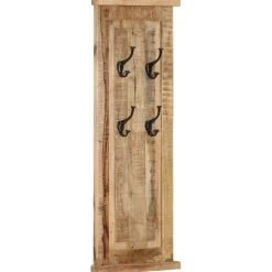 vidaXL Kapstokken 2 st 38x100 cm massief mangohout