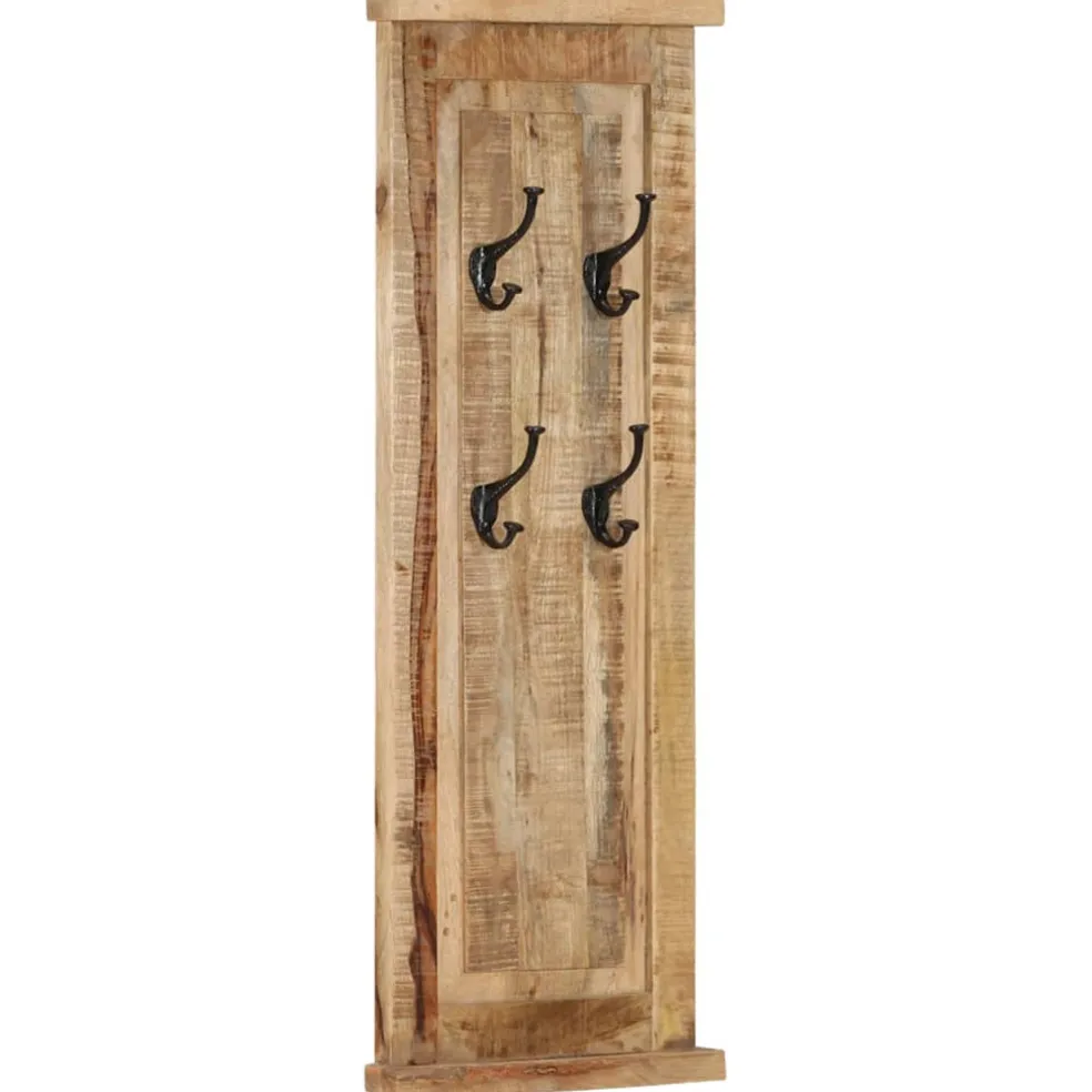 vidaXL Kapstokken 2 st 38x100 cm massief mangohout