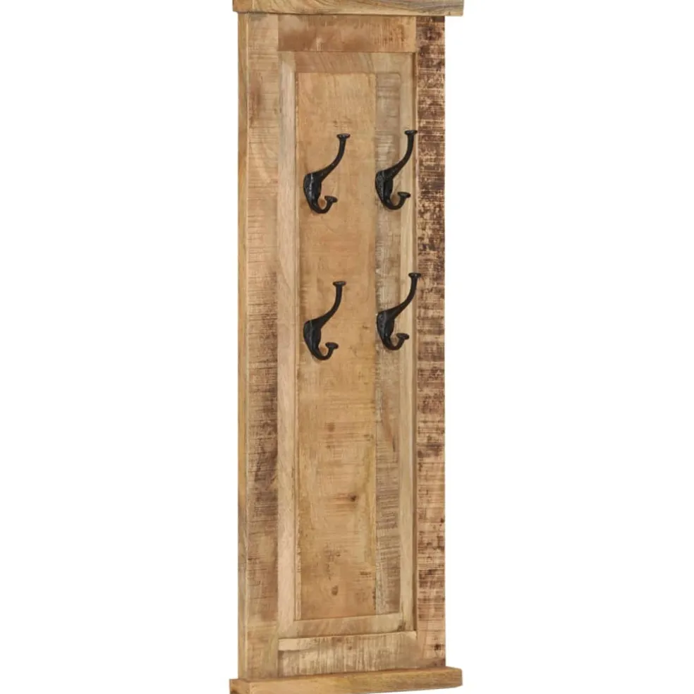 vidaXL Kapstokken 2 st 38x100 cm massief mangohout